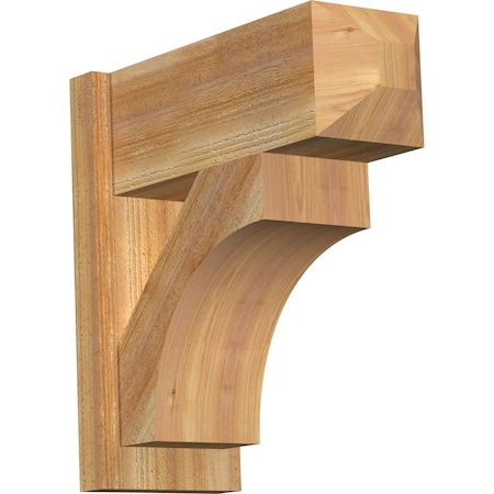Ekena Millwork Westlake Rough Sawn Craftsman Outlooker, Western Red Cedar, 8"W x 20"D x 20"H OUT08X20X20WTL04RWR